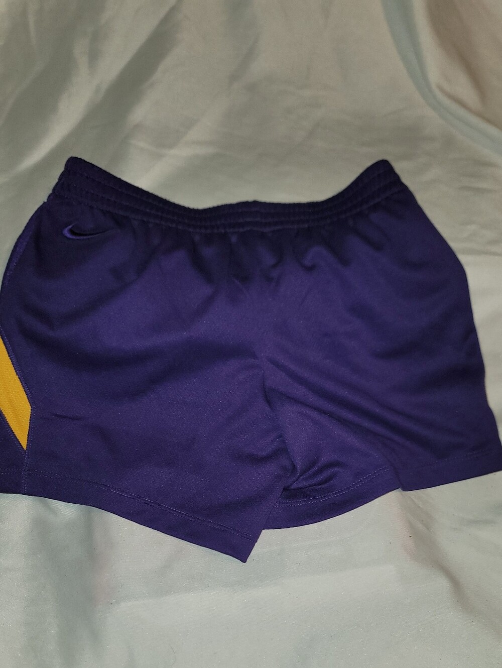 Nike Kobe  Purple Athletic Shorts with Yellow Accent